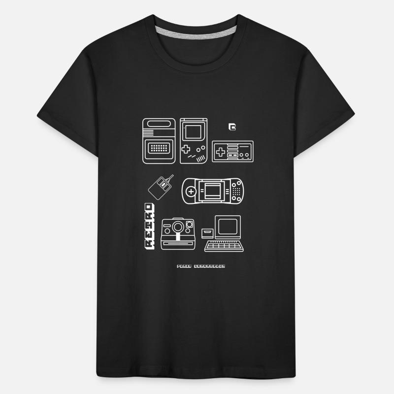 Retro Game Blueprint Nerd PC Game 8bit Console lol T-shirt bio Premium Enfant