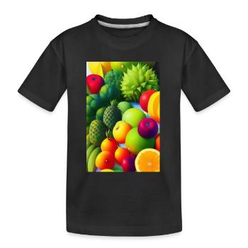 Fruit - T-shirt bio Premium Enfant - noir - Devant