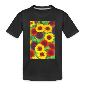 Tournesols - T-shirt bio Premium Enfant - noir - Devant