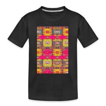 Modèle rétro - T-shirt bio Premium Enfant - noir - Devant