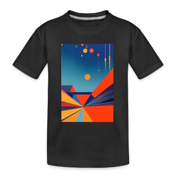 Abstrakte Kunst - Kinder Premium Bio T-Shirt - Schwarz - Vorne