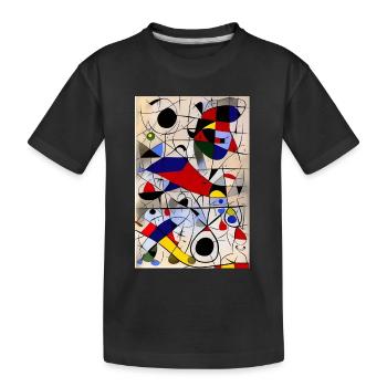 Abstrakte Kunst - Kinder Premium Bio T-Shirt - Schwarz - Vorne