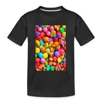 Candies - Kids' Premium Organic T-Shirt - black - Front