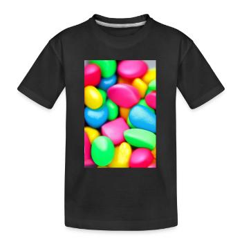 Candies - Kids' Premium Organic T-Shirt - black - Front