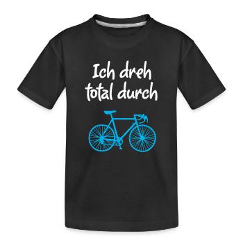 Roue Vélo Vélo De Route Climat Environnement Hobby - T-shirt bio Premium Enfant - noir - Devant