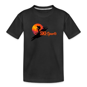 Ski Sports - T-shirt bio Premium Enfant - noir - Devant