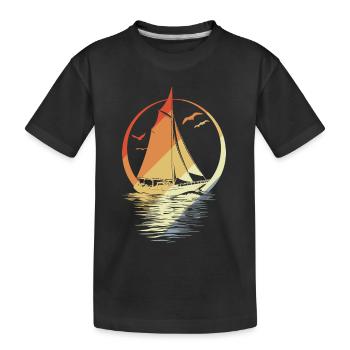 Voile Look Vintage - T-shirt bio Premium Enfant - noir - Devant