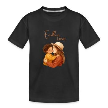 Endless Love – mom and child - Kids' Premium Organic T-Shirt - black - Front