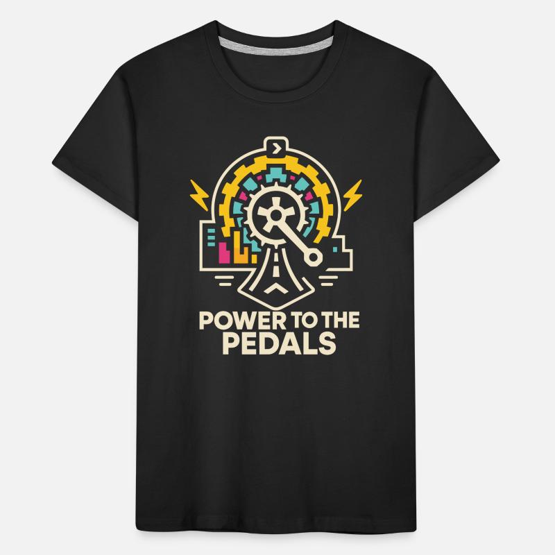 Futuristic bicycle design with lighting elements Kids' Premium Organic T-Shirt