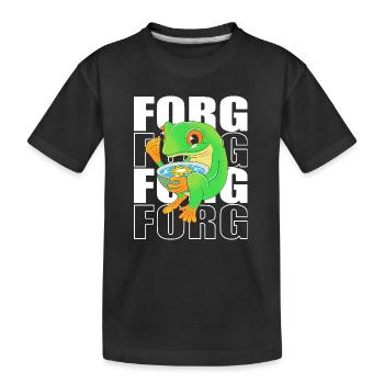 Grenouille Rainette arboricole - T-shirt bio Premium Enfant - noir - Devant
