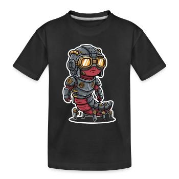 Centipede Steampunk Gepanzerte Stahlrüstung - Kinder Premium Bio T-Shirt - Schwarz - Vorne