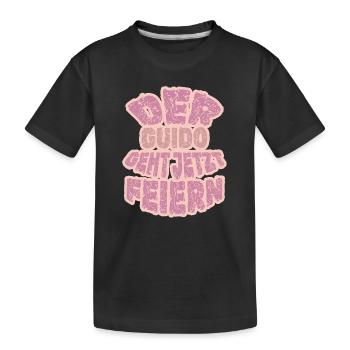 Parti Guido - T-shirt bio Premium Enfant - noir - Devant