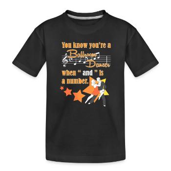 Danse de couple en valse - T-shirt bio Premium Enfant - noir - Devant