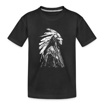 Indien Amérindien Autochtone - T-shirt bio Premium Enfant - noir - Devant