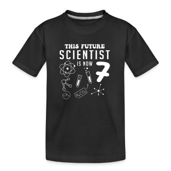 Diese wissenschaftliche Zukunft ist 7 - Kinder Premium Bio T-Shirt - Schwarz - Vorne
