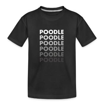 Caniche - T-shirt bio Premium Enfant - noir - Devant