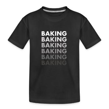Boulanger Pâtisserie - T-shirt bio Premium Enfant - noir - Devant