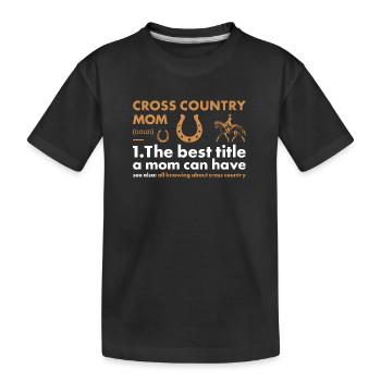 Rider Mom Définition Cross Country - T-shirt bio Premium Enfant - noir - Devant
