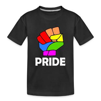 Pride - Kinder Premium Bio T-Shirt - Schwarz - Vorne