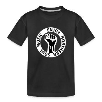 2 colors - Enjoy Northern Soul Music - nighter - T-shirt bio Premium Enfant - noir - Devant