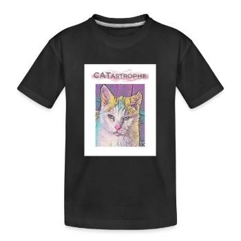 Catastrophe, Chat - T-shirt bio Premium Enfant - noir - Devant