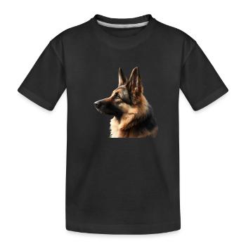 Beau chien - T-shirt bio Premium Enfant - noir - Devant