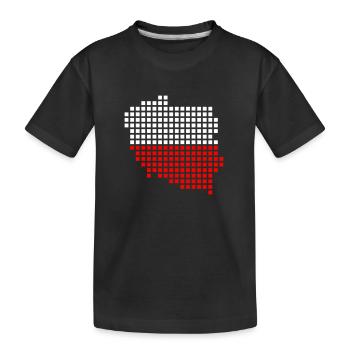 Polen - Kinder Premium Bio T-Shirt - Schwarz - Vorne