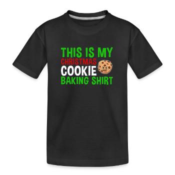 Cuisson des biscuits de Noël Cuisson des biscuits - T-shirt bio Premium Enfant - noir - Devant
