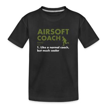 Coach sportif Définition Airsoft - T-shirt bio Premium Enfant - noir - Devant