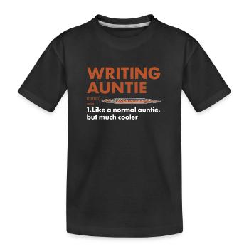 Écrivain Auntie Définition Écriture - T-shirt bio Premium Enfant - noir - Devant
