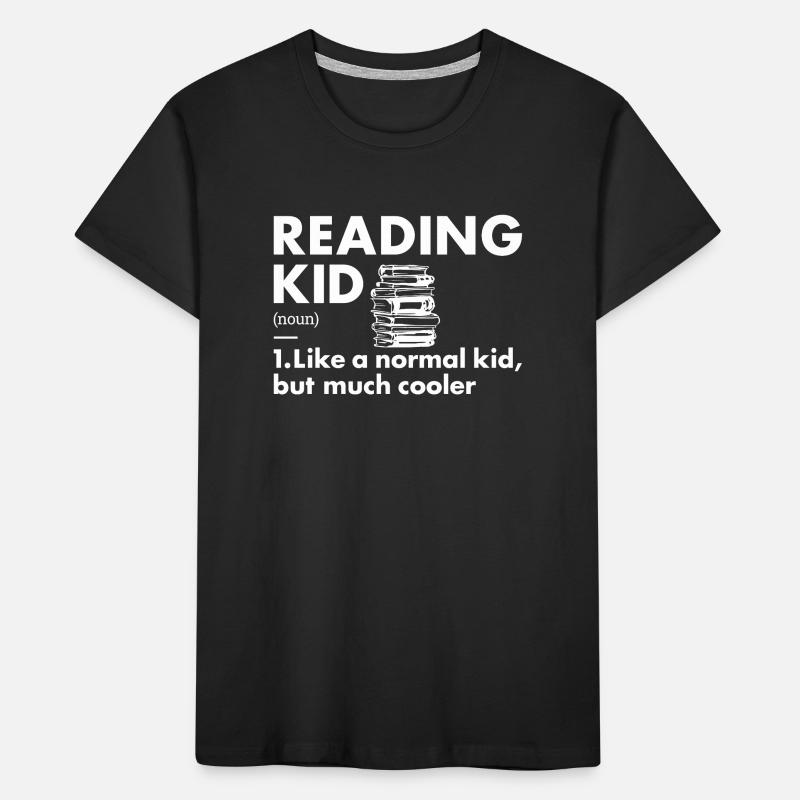 Reader Kid Definition Reading Kids' Premium Organic T-Shirt