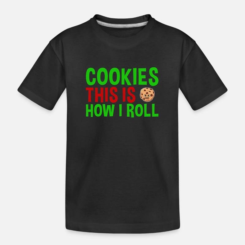 Cuisson C’est comme ça que je roule biscuit - T-shirt bio Premium Enfant - noir