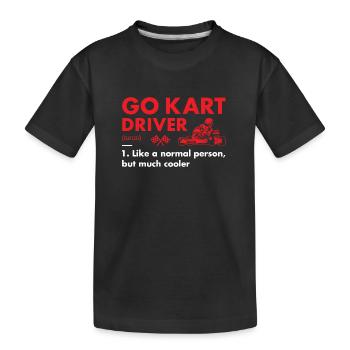 Définition du pilote sport Go Kart - T-shirt bio Premium Enfant - noir - Devant