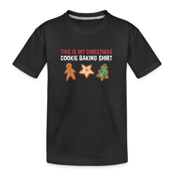 Cuisson des biscuits de Noël Cuisson des biscuits - T-shirt bio Premium Enfant - noir - Devant