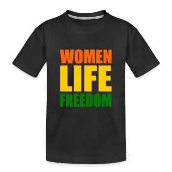 Women life freedom iran - Kinder Premium Bio T-Shirt - Schwarz - Vorne