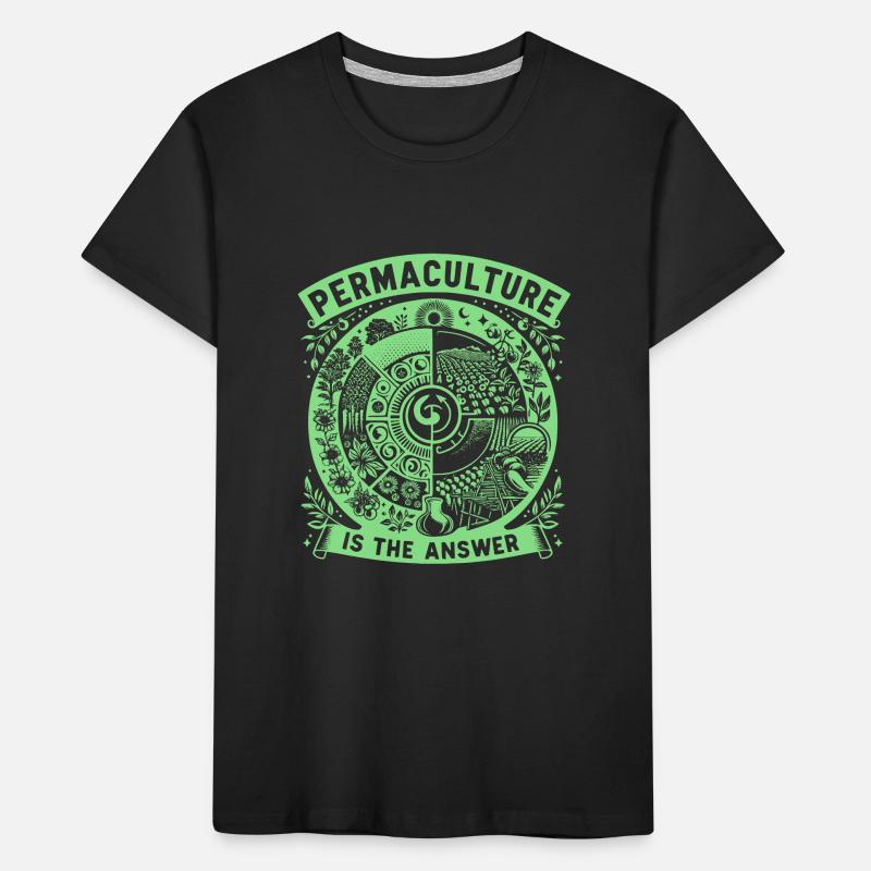 Permaculture Is The Answer Kinder Premium Bio T-Shirt
