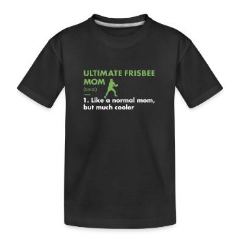 Sport Maman Définition Ultimate Frisbee - T-shirt bio Premium Enfant - noir - Devant