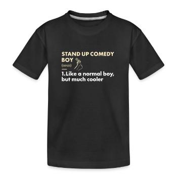 Comedian Boy Definition Stand Up Comedy - Kinder Premium Bio T-Shirt - Schwarz - Vorne
