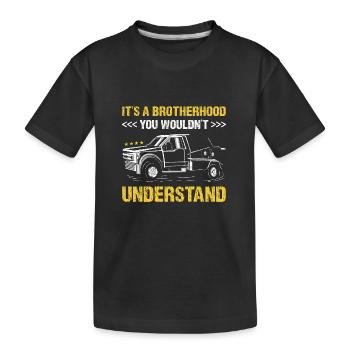 C’est une fraternité que vous ne comprendriez pas - T-shirt bio Premium Enfant - noir - Devant