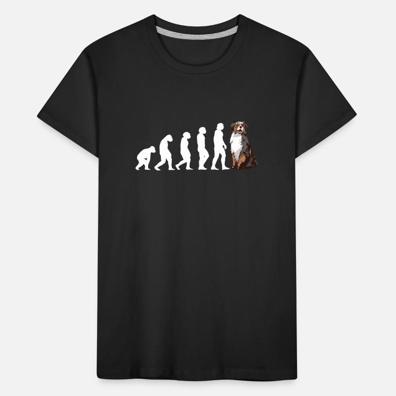Évolution du chien Aussie T-shirt bio Premium Enfant