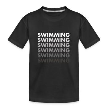 Sport Swimming - Kinder Premium Bio T-Shirt - Schwarz - Vorne