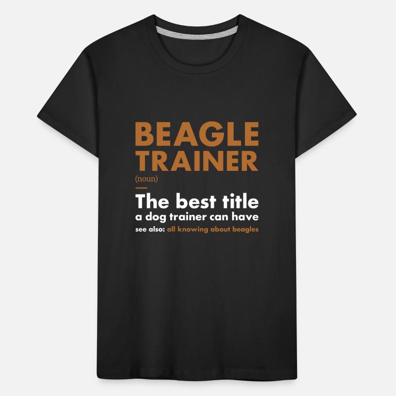 Beagle Trainer Definiton Kinder Premium Bio T-Shirt