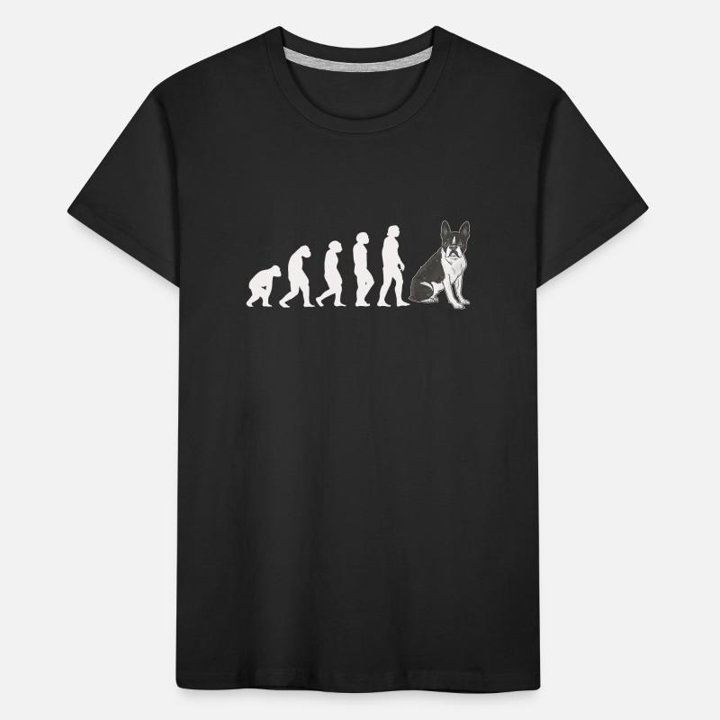 Evolution Boston Terrier Kids' Premium Organic T-Shirt