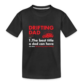 Sport Dad Définition Dérive - T-shirt bio Premium Enfant - noir - Devant