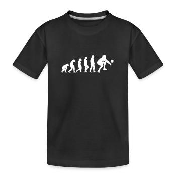Sport Evolution Volleyball - Kinder Premium Bio T-Shirt - Schwarz - Vorne