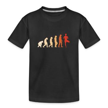 Yogi Evolution Yoga - T-shirt bio Premium Enfant - noir - Devant