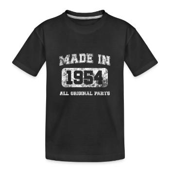 Made In 1954 All Original Parts Birthday Gift Idea - T-shirt bio Premium Enfant - noir - Devant