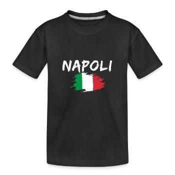 Naples Italie Drapeau Naples - T-shirt bio Premium Enfant - noir - Devant