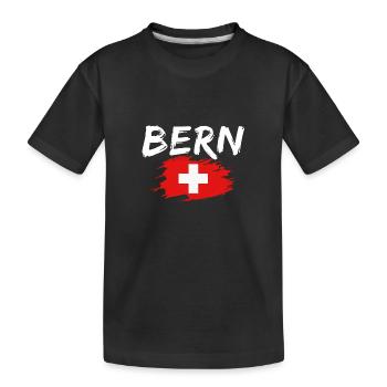 Berne Suisse Drapeau - T-shirt bio Premium Enfant - noir - Devant
