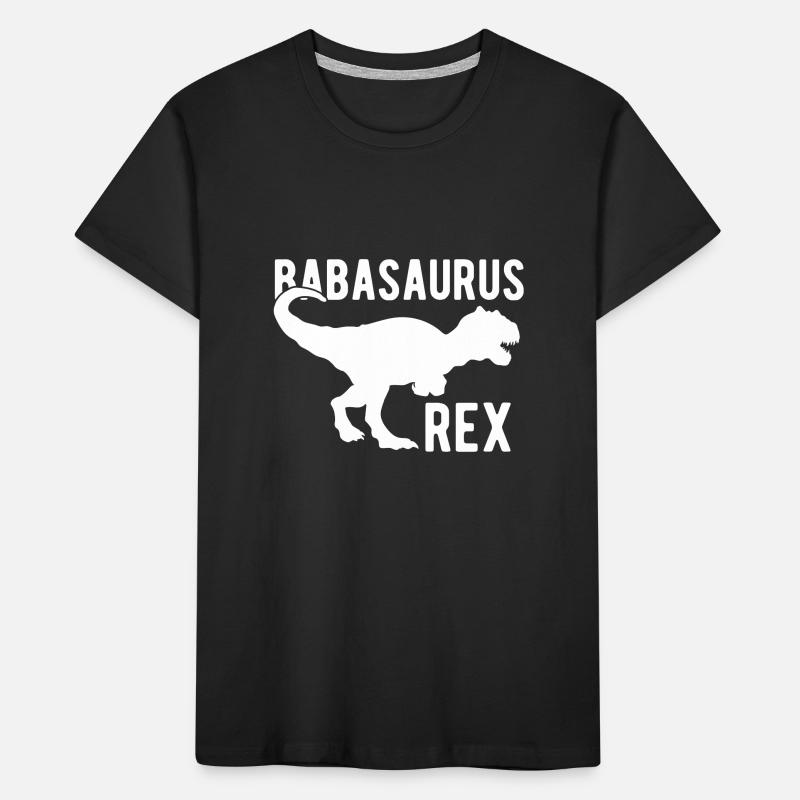 Baba Saurus Rex Dino Father's Day Gift Kids' Premium Organic T-Shirt